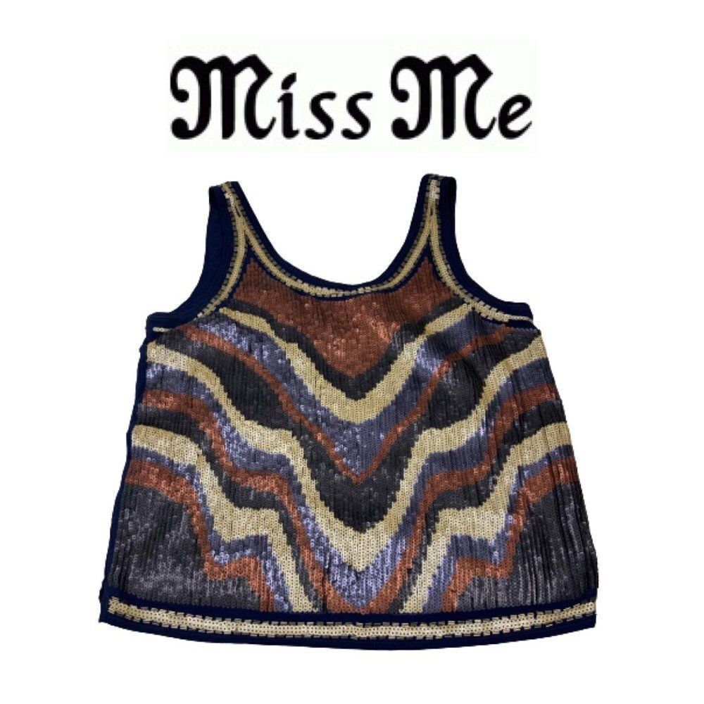 Miss Me Multi-Color  Top. Sz L